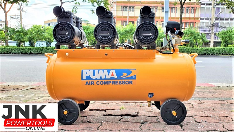 ปั๊มลมโรตารี่ OilFree Puma 100ลิตร รุ่น HUSH-100 220V