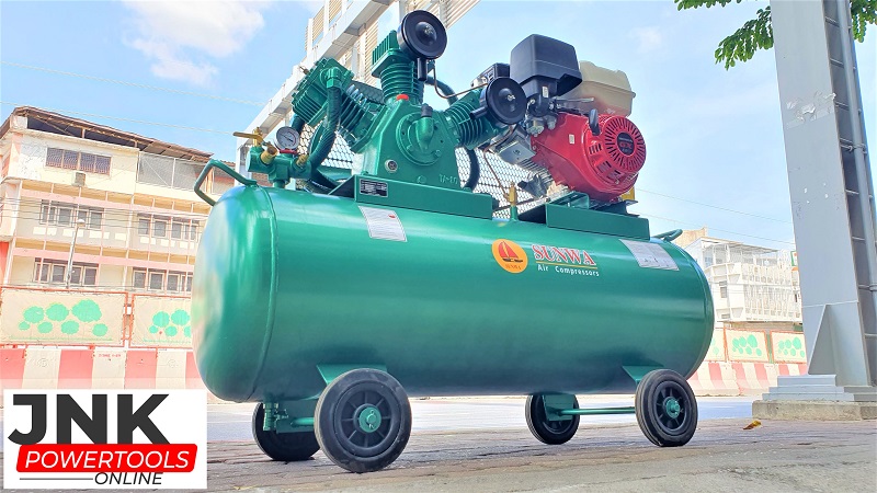 ปั๊มลม Sunwa 5 HP TwoStage 315L ระบบเครื่องยนต์เบนซิน Model TSA-05
