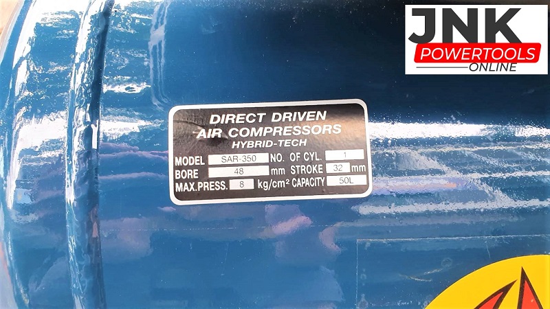 ปั๊มลมโรตารี่ Sunwa 3HP 50L รุ่น SAR-350 เนมเพจ