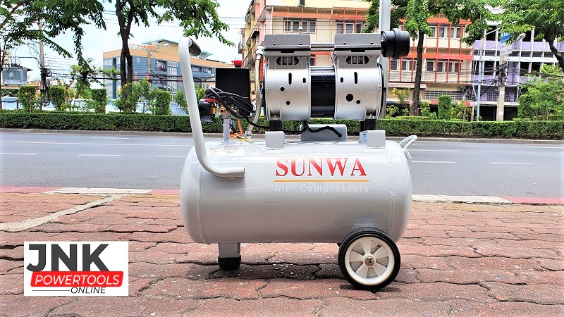 ปั๊มลมโรตารี่ Sunwa OilFree 30L รุ่น WP550-1 30 เสียงเงียบ ไม่มีน้ำมันเครื่อง